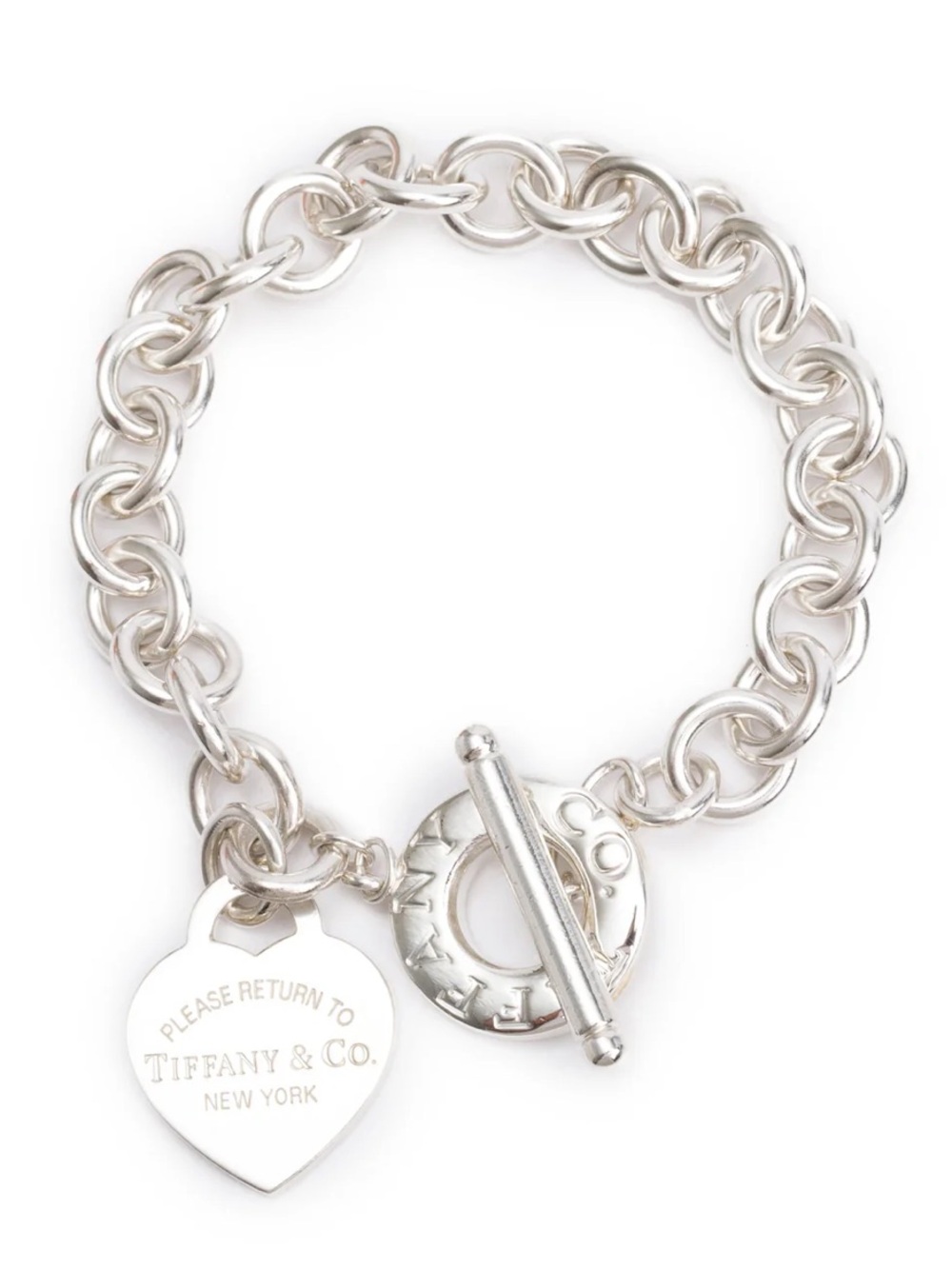 Return to Tiffany Heart Tag Toggle Bracelet with horseshoe